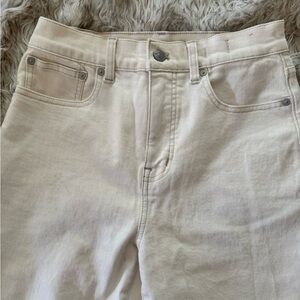 Madewell High-Rise Jeans in Off-White/Cream